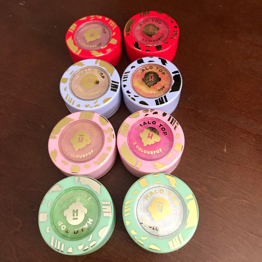 8 colourpopXhalo top supershock shadows